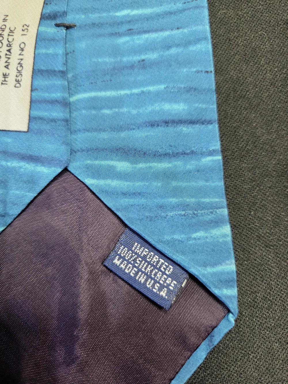 Men's Blue Penguin Print Tie - Brand Not Visible